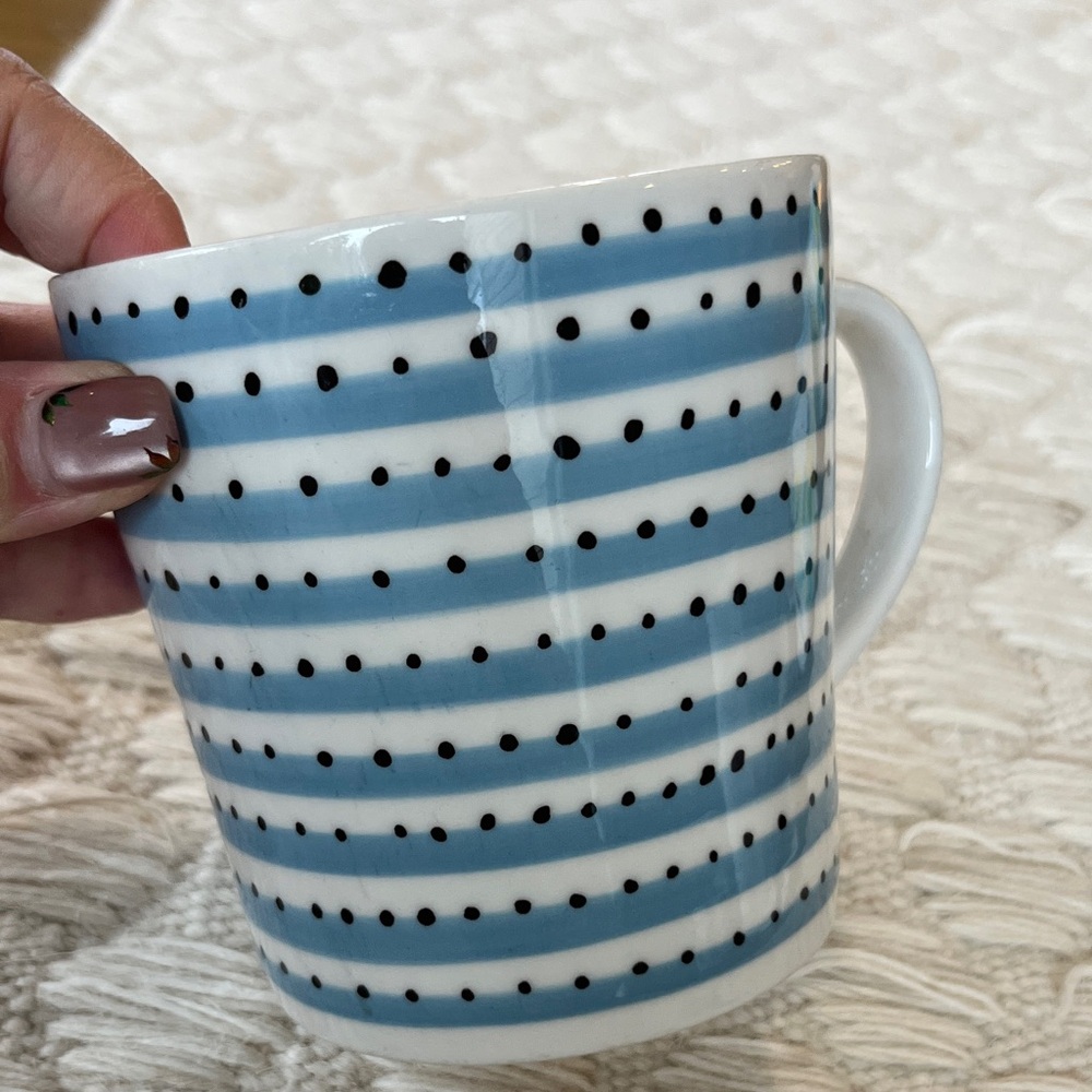Starbucks Blue and White Polka Dot Mug - Picture 2 of 7